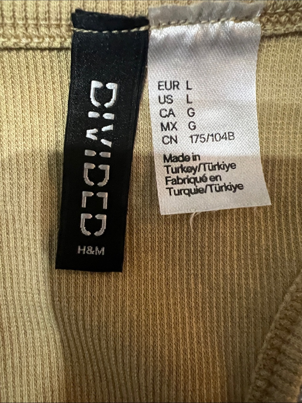 Divided H&M Ribbed Tank Top - Picture 2 of 6